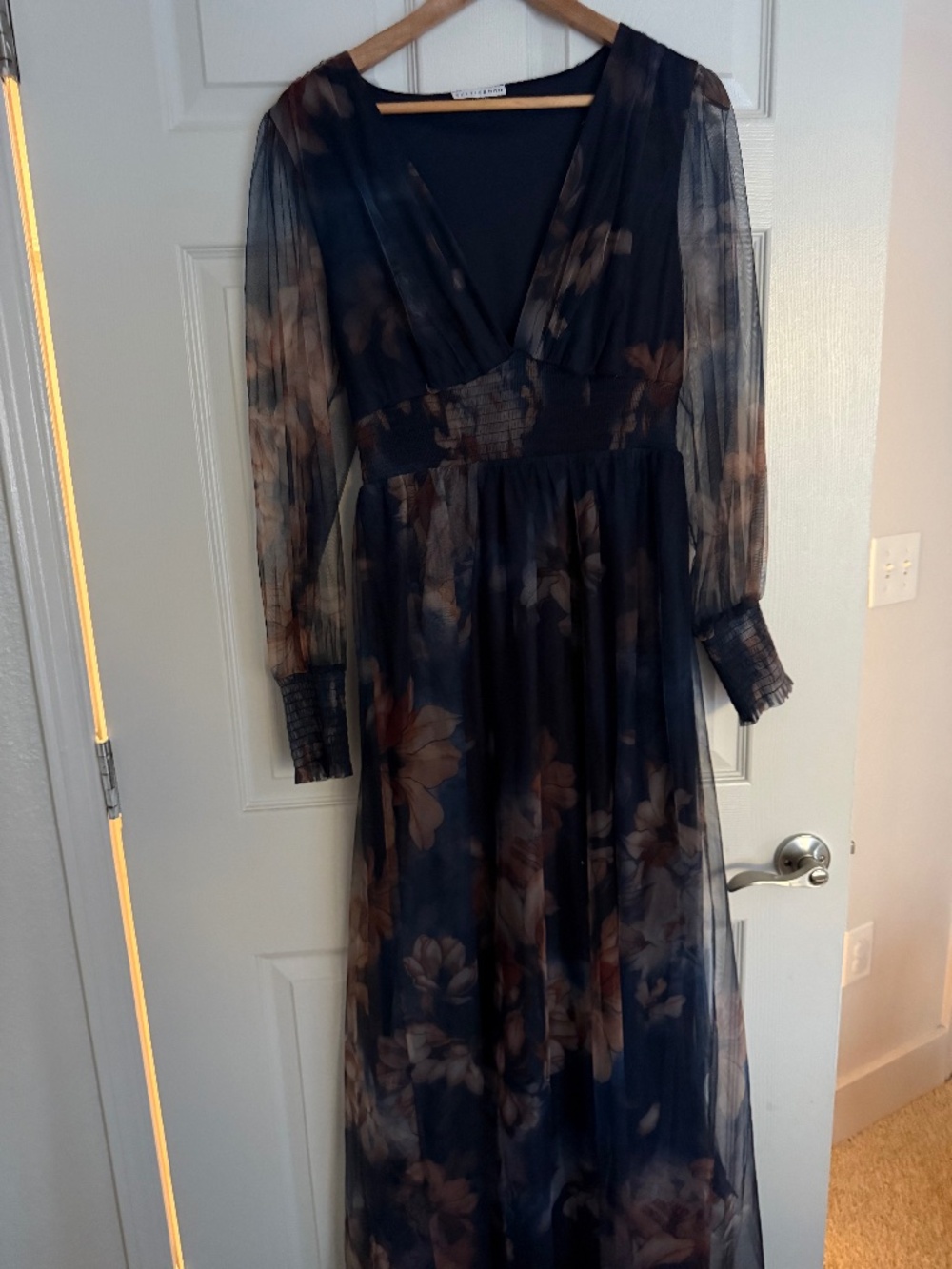 Baltic Born Layla Tulle Maxi Dress | Dark Blue